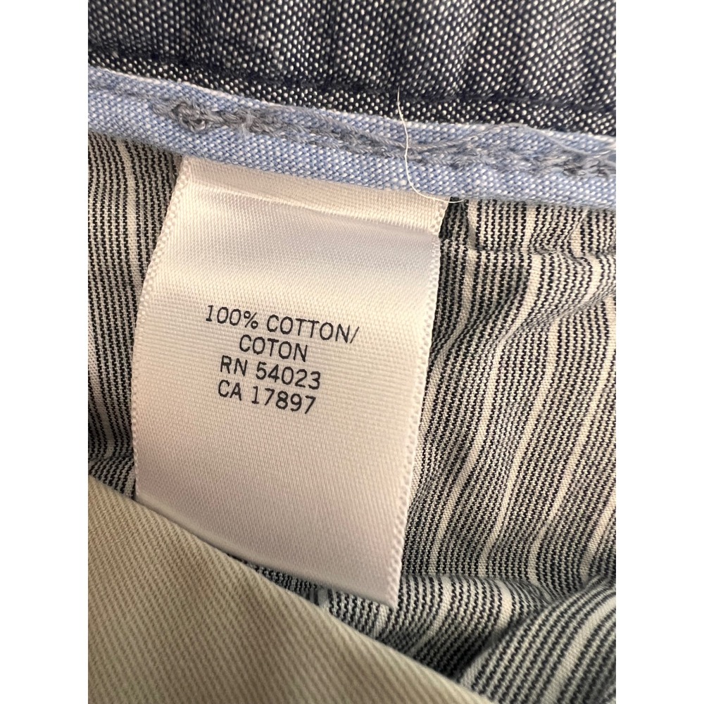 Banana Republic Gavin Straight Fit Chinos Mens 38x32 Khaki Tan 100% Cotton Pants - Picture 5 of 15